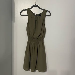 Olive green dress